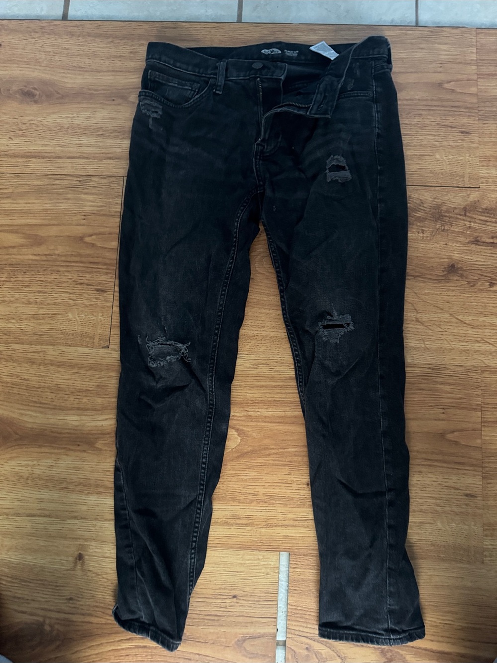 Old Navy Black Slim Ripped Men’s Jeans